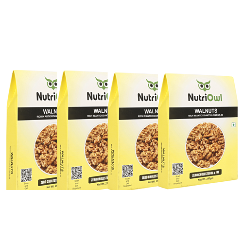 Boost Your Health with Delicious and Nutritious Walnuts (250g pack of 4)