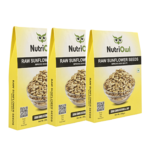 Discover the Power of Raw Sunflower Seeds - Packed with Nutrients to Fuel Your Active Lifestyle! (250g Pack of 3)