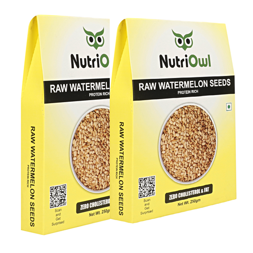 Experience the Nutritional Power of Raw Watermelon Seeds - Delicious, Crunchy and Loaded with Essential Nutrients! (250g Pack of 2)