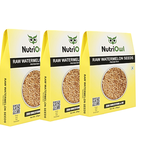 Experience the Nutritional Power of Raw Watermelon Seeds - Delicious, Crunchy and Loaded with Essential Nutrients! (250g Pack of 3)