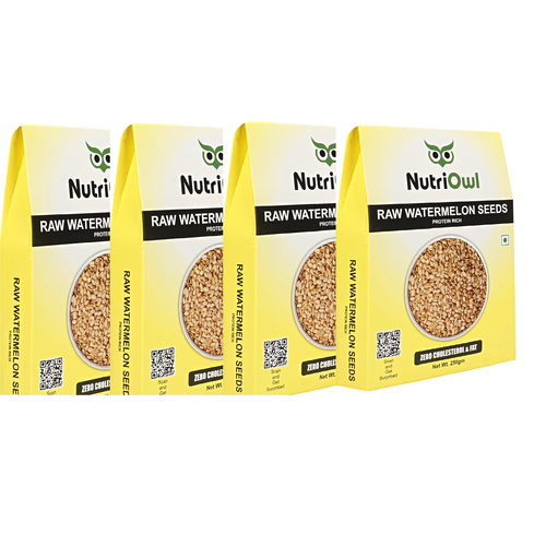 Experience the Nutritional Power of Raw Watermelon Seeds - Delicious, Crunchy and Loaded with Essential Nutrients! (250g Pack of 4)