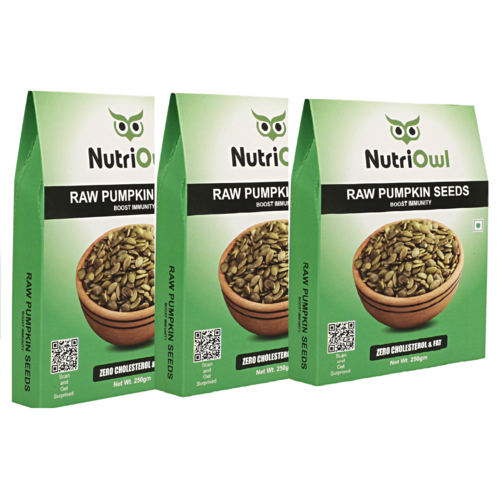 Unlock the Health Benefits of Raw Pumpkin Seeds - Delicious, Nutritious and Perfect for Snacking! (250g Pack of 3)